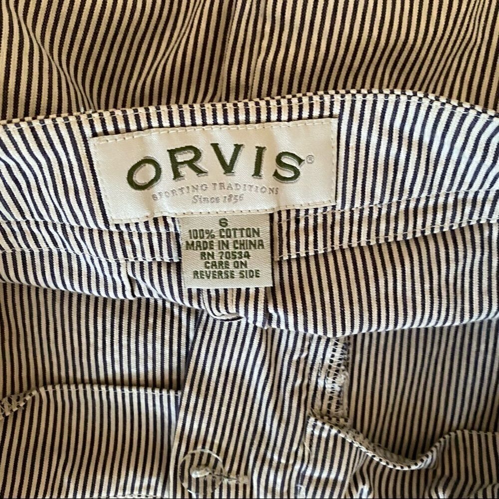 Orvis Seersucker Cotton Pencil Skirt Sz 6